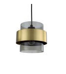 Lampy wiszące - Light Prestige Miele Lampa wisząca E27 3x40W dymny/złoty LP-866/3P SM/GD - produkt 9