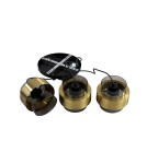 Lampy wiszące - Light Prestige Miele Lampa wisząca E27 3x40W dymny/złoty LP-866/3P SM/GD - produkt 10