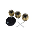 Lampy wiszące - Light Prestige Miele Lampa wisząca E27 3x40W dymny/złoty LP-866/3P SM/GD - produkt 11
