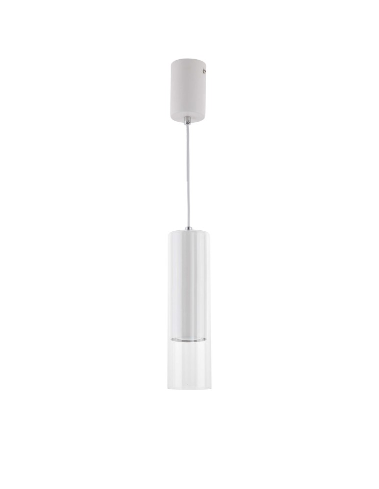 Light Prestige Manacor Lampa wisząca GU10 1x50W biały/transparentny LP-232/1P WH