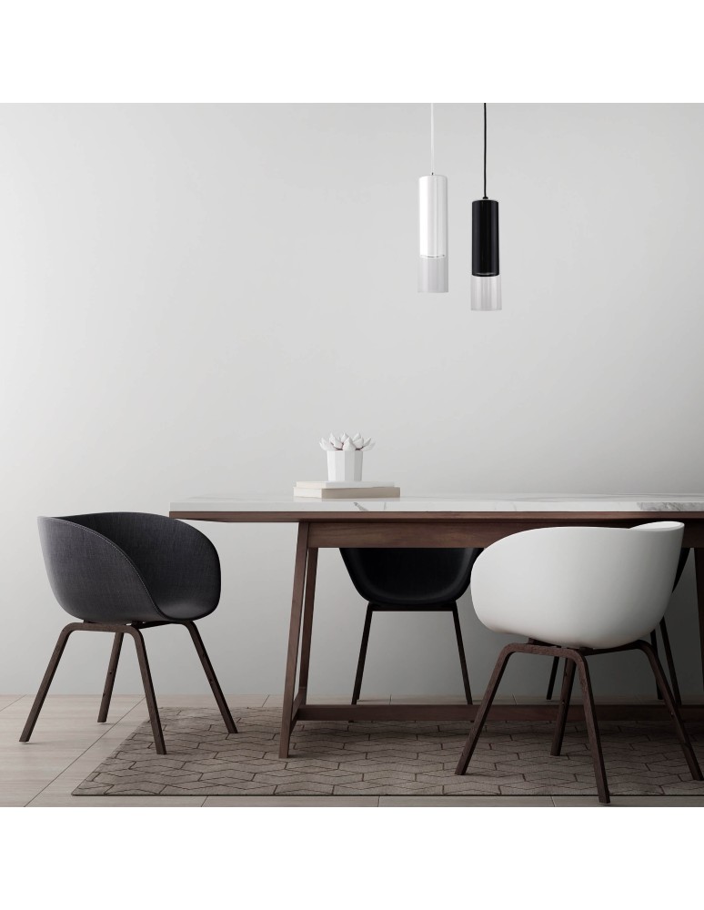 Light Prestige Manacor Lampa wisząca GU10 1x50W biały/transparentny LP-232/1P WH