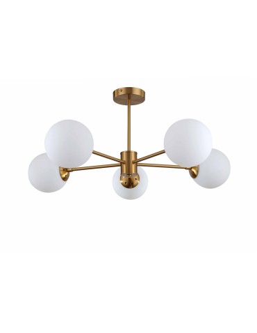 Light Prestige Roma Lampa wisząca E14 5x40W złoty/biały LP-1345/5P GD - product 2