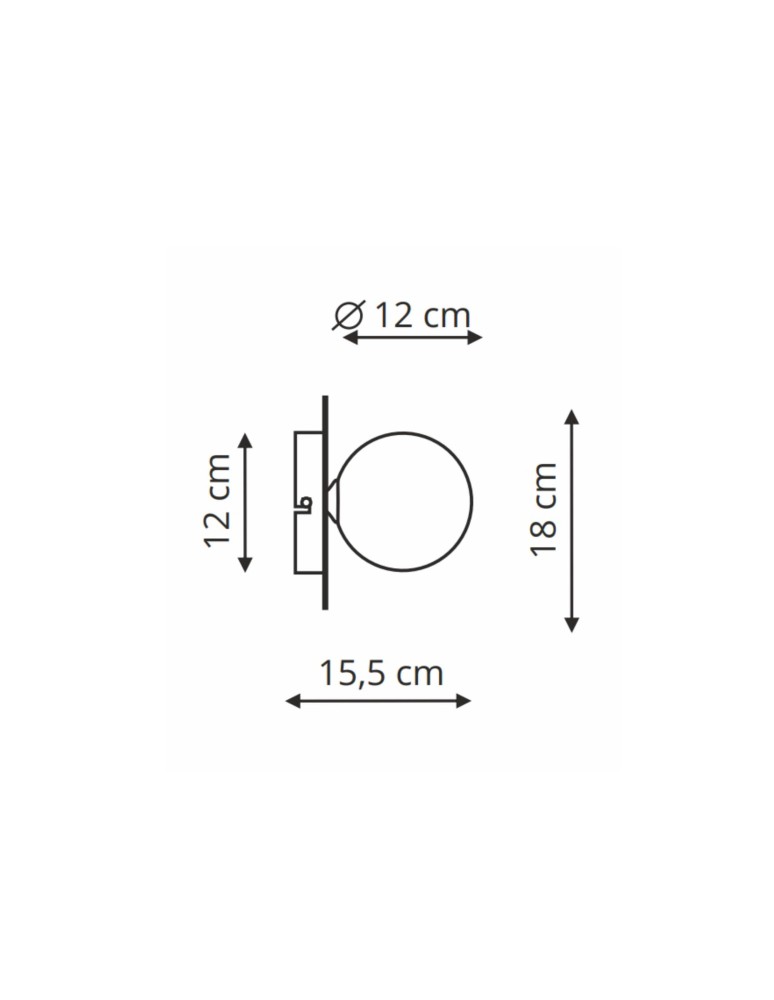 Light Prestige Roma Kinkiet G9 1x5W złoty/biały LP-1345/1W GD