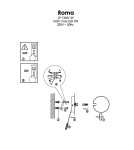 Kinkiety - Light Prestige Roma Kinkiet G9 1x5W złoty/biały LP-1345/1W GD - produkt 5
