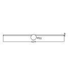 Kinkiety nad lustro - Light Prestige Modern Kinkiet LED 8W 1100lm 3000K złoty LP-777/1W L GD - produkt 4