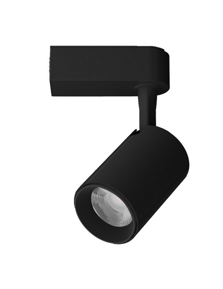 Lampy do szynoprzewodów 1 fazowych - Light Prestige Leon reflektor do szynoprzewodów 1F czarny LED czarny LP-1919/1W BK - produkt kolory-swiatla.pl 3