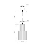 Lampy wiszące - Light Prestige Tokio Lampa wisząca E27 1x60W biały LP-787/1P L WH - produkt 7