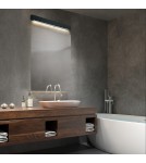 Kinkiety łazienkowe - Light Prestige Ibros kinkiet czarny duży 12W 4000K IP44 LED czarny GS-LWA-12W BK - produkt 5