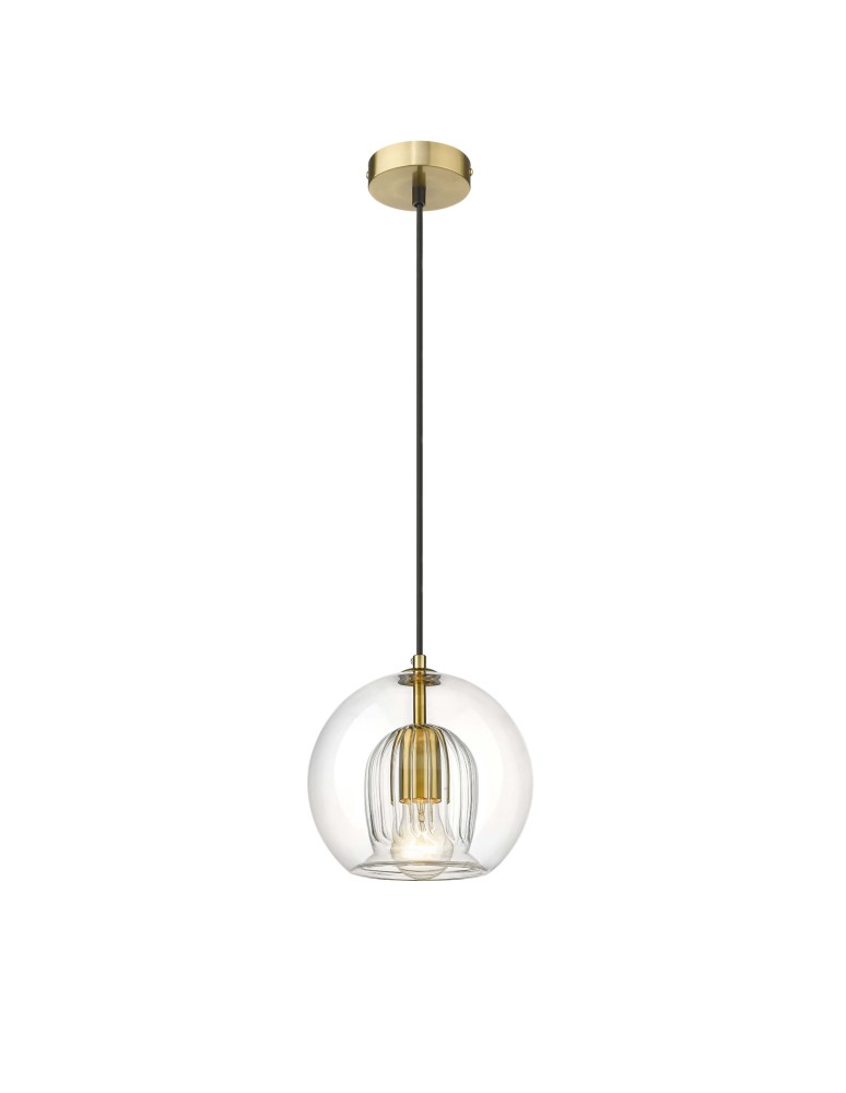 Light Prestige Arette Lampa wisząca E27 1x40W transparentny/złoty LP-133/1P