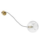 Lampy wiszące szklane - Light Prestige Arette Lampa wisząca E27 1x40W transparentny/złoty LP-133/1P - produkt 8