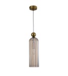 Lampy wiszące pojedyncze - Light Prestige Piega Lampa wisząca E14 1x40W amber LP-939/1P amber - produkt 3