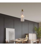 Lampy wiszące pojedyncze - Light Prestige Piega Lampa wisząca E14 1x40W amber LP-939/1P amber - produkt 4