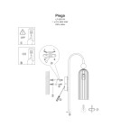 Lampy wiszące pojedyncze - Light Prestige Piega Lampa wisząca E14 1x40W amber LP-939/1P amber - produkt 6