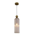 Lampy wiszące pojedyncze - Light Prestige Piega Lampa wisząca E14 1x40W amber LP-939/1P amber - produkt 8