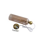 Lampy wiszące pojedyncze - Light Prestige Piega Lampa wisząca E14 1x40W amber LP-939/1P amber - produkt 10