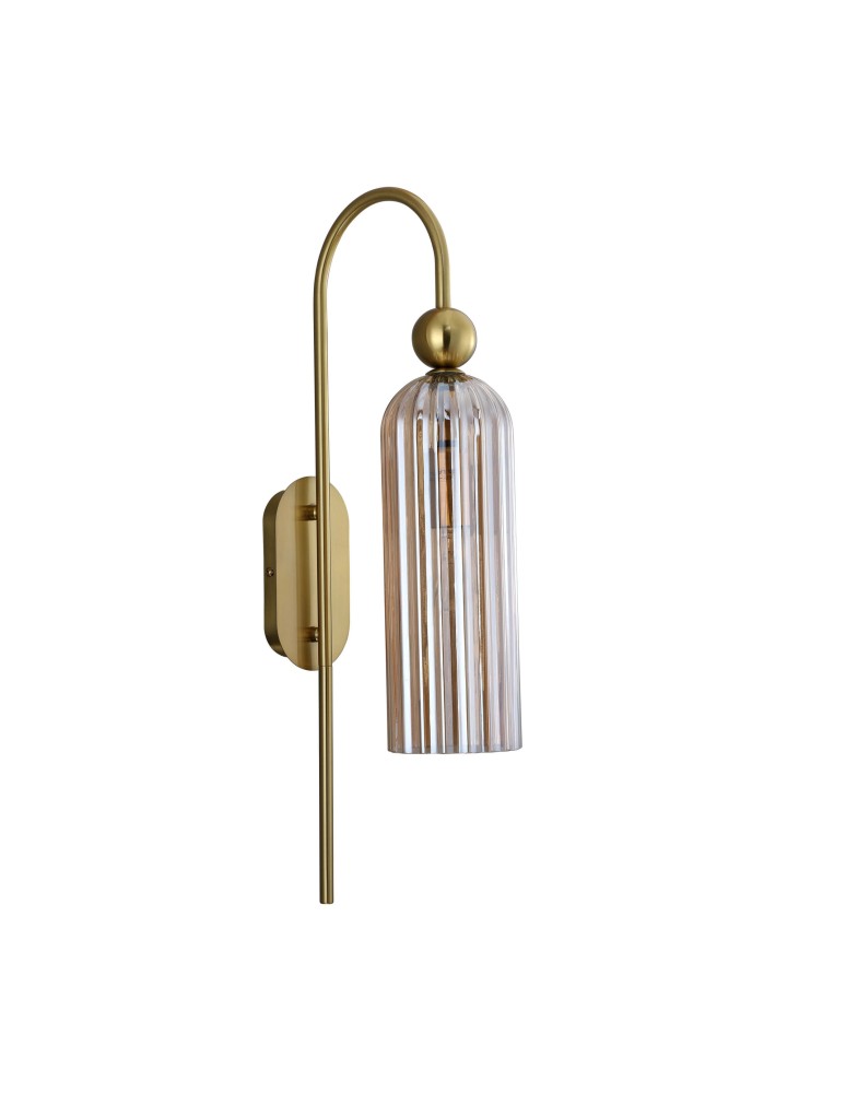 Light Prestige Piega Kinkiet E14 1x40W amber/złoty LP-939/1W amber