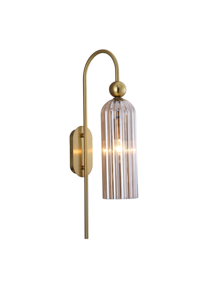 Light Prestige Piega Kinkiet E14 1x40W amber/złoty LP-939/1W amber