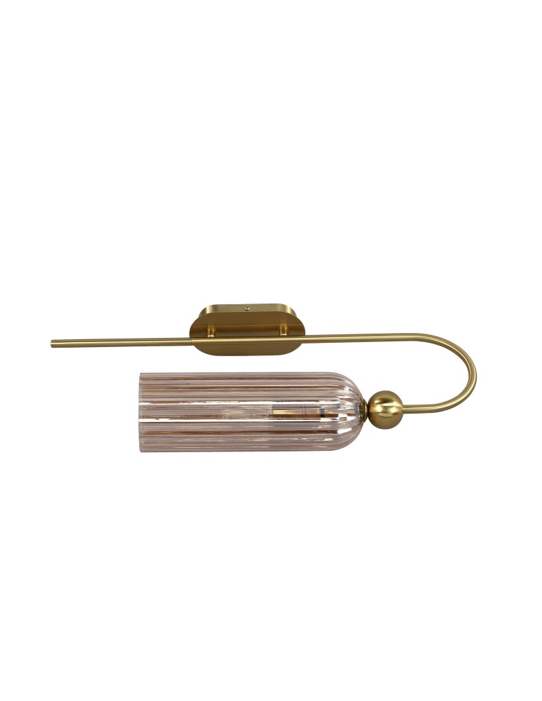 Light Prestige Piega Kinkiet E14 1x40W amber/złoty LP-939/1W amber