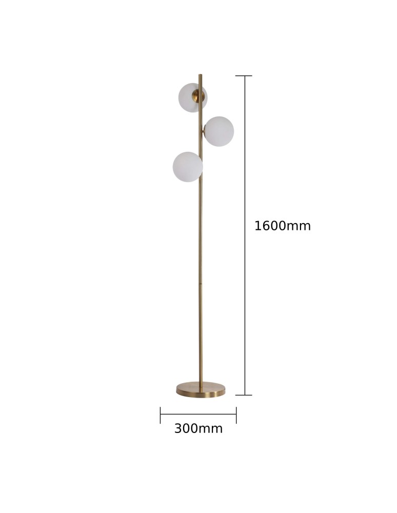 Light Prestige Dorado Podłogowa E14 3x40W złoty/biały LP-002/3F