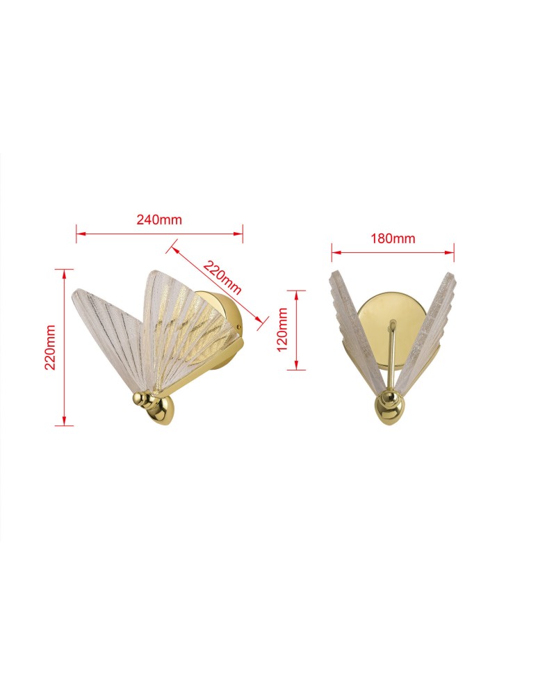 Light Prestige Mariposa kinkiet 1xLED LP-1715/1W Light Prestige Mariposa kinkiet 1xLED LP-1715/1W