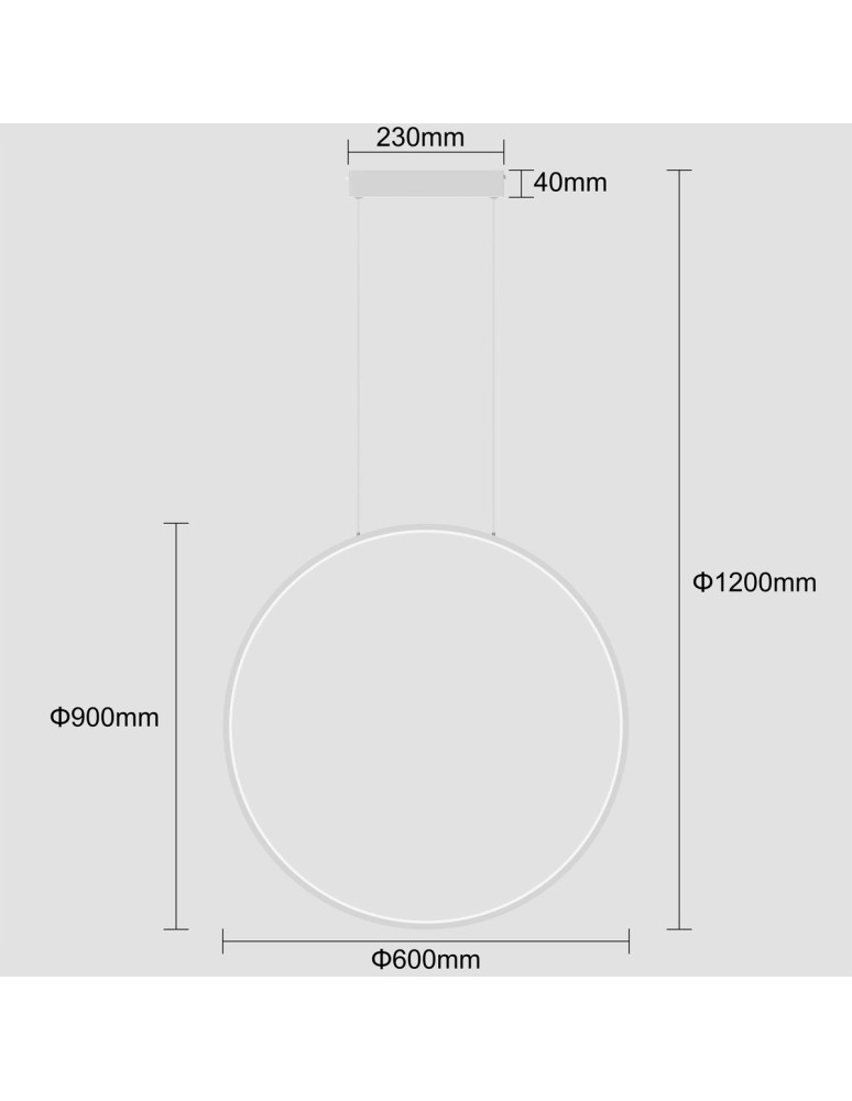Light Prestige Mirror wisząca duża biała 1xLED LP-999/1P L WH Light Prestige Mirror wisząca duża biała 1xLED LP-999/1P L WH