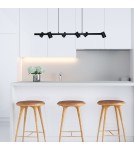 Light Prestige Snow 6 linia wisząca czarna 6xGU10 LP-731/6L BK Light Prestige Snow 6 linia wisząca czarna 6xGU10 LP-731/6L BK