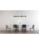 Light Prestige Snow 6 linia wisząca czarna 6xGU10 LP-731/6L BK Light Prestige Snow 6 linia wisząca czarna 6xGU10 LP-731/6L BK