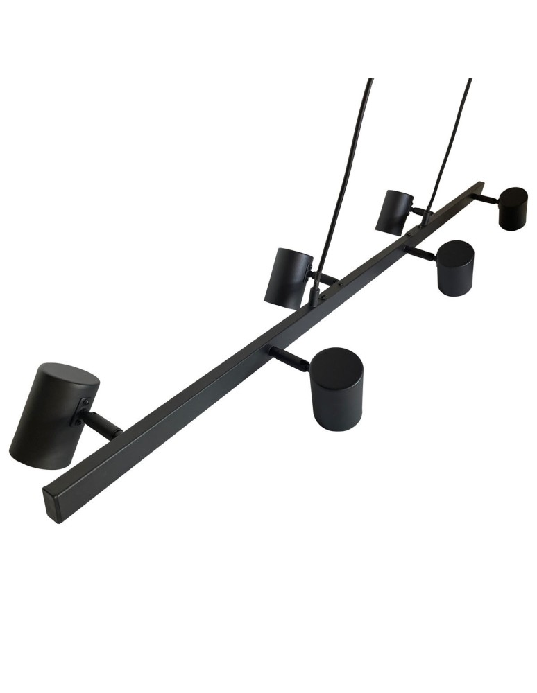 Light Prestige Snow 6 linia wisząca czarna 6xGU10 LP-731/6L BK Light Prestige Snow 6 linia wisząca czarna 6xGU10 LP-731/6L BK
