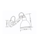 Light Prestige Kinkiet Togo 1xE14 czarny LP-011/1W BK Light Prestige Kinkiet Togo 1xE14 czarny LP-011/1W BK