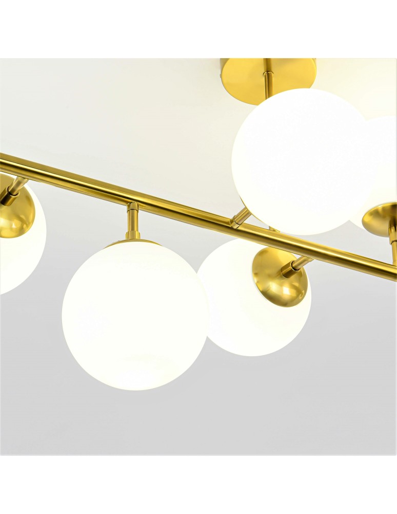 Light Prestige Dorado 8 lampa wisząca LP-002/8P 8xE14 złoty/biały Light Prestige Dorado 8 lampa wisząca LP-002/8P 8xE14 złoty/biały