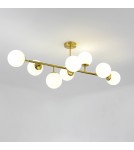 Light Prestige Dorado 8 lampa wisząca LP-002/8P 8xE14 złoty/biały Light Prestige Dorado 8 lampa wisząca LP-002/8P 8xE14 złoty/biały