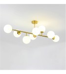 Light Prestige Dorado 8 lampa wisząca LP-002/8P 8xE14 złoty/biały Light Prestige Dorado 8 lampa wisząca LP-002/8P 8xE14 złoty/biały