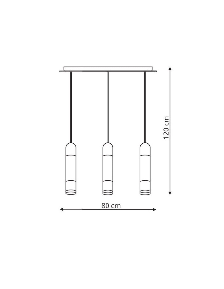 Light Prestige Forli 3 wiszaca LED biały LP-8011/3P