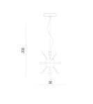 Azzardo SIRIUS LAMPBODY COPPER 12xG9 Baza Sufitowa Wisząca bez Prętów Klosza Miedź AZ2118 Azzardo SIRIUS LAMPBODY COPPER 12xG9 Baza Sufitowa Wisząca bez Prętów Klosza Miedź AZ2118