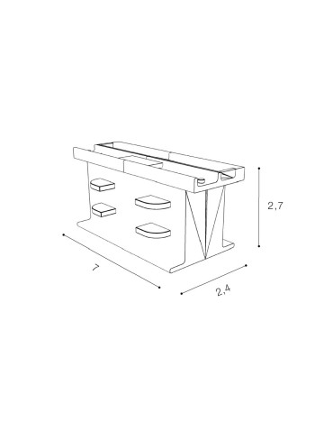 Azzardo Mini Simple Connector Biały łącznik ukryty AZ2982 - produkt 2
