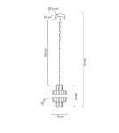 MOOSEE lampa wisząca IMPERO złota (MSE010100390) MOOSEE lampa wisząca IMPERO złota (MSE010100390)