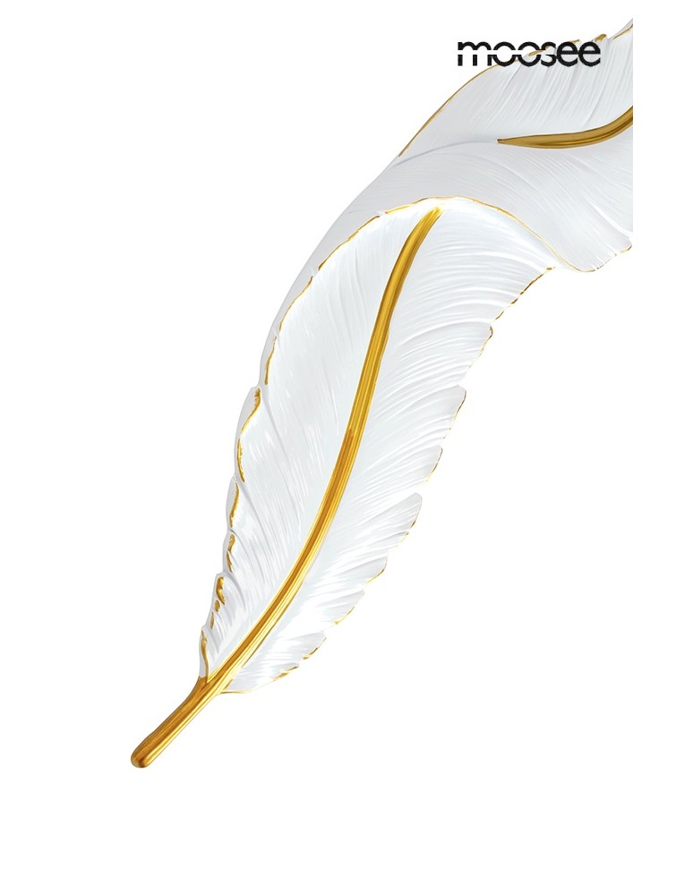 MOOSEE lampa ścienna IKAR 80  biała / złota (MSE010100387)
