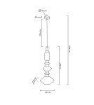 Lampy wiszące designerskie - MOOSEE lampa wisząca VASO złota (MSE1501100212) - product 7