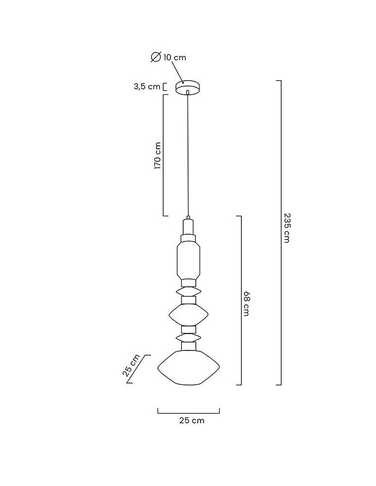 MOOSEE lampa wisząca VASO złota (MSE1501100212)
