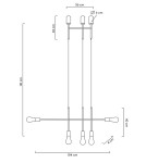 MOOSEE lampa wisząca RIVA 5 złota (MSE010100396) MOOSEE lampa wisząca RIVA 5 złota (MSE010100396)