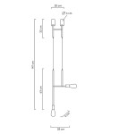 MOOSEE lampa wisząca RIVA 2 złota (MSE010100395) MOOSEE lampa wisząca RIVA 2 złota (MSE010100395)
