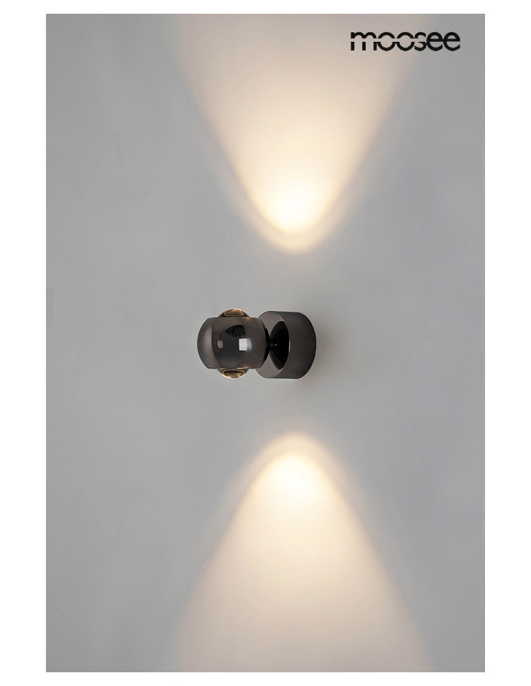 MOOSEE lampa ścienna EOS czarny chrom (MSE1501100309) MOOSEE lampa ścienna EOS czarny chrom (MSE1501100309)
