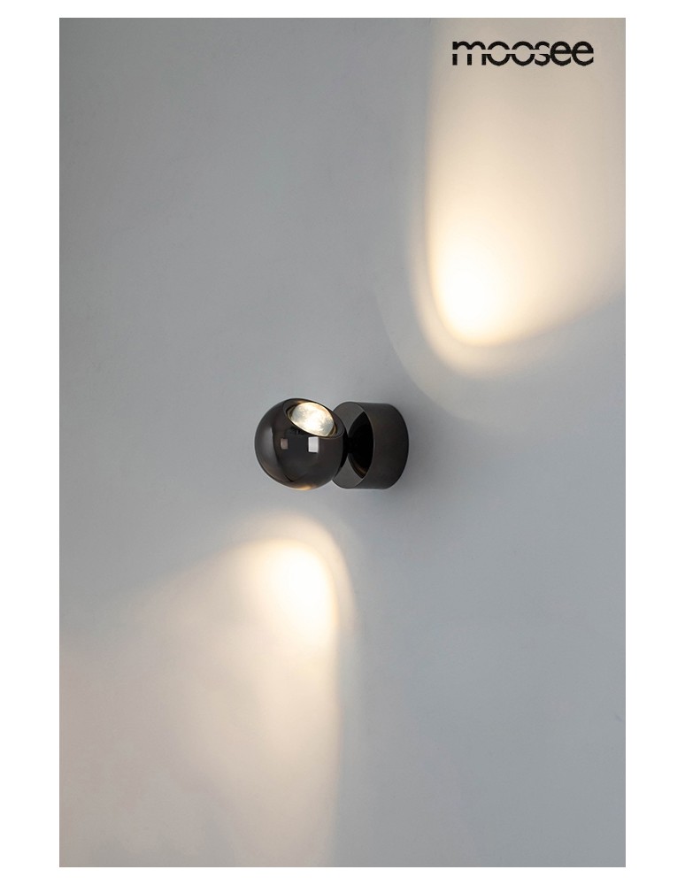 MOOSEE lampa ścienna EOS czarny chrom (MSE1501100309) MOOSEE lampa ścienna EOS czarny chrom (MSE1501100309)