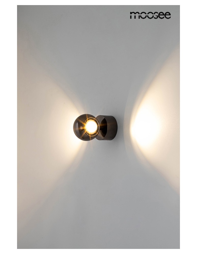 MOOSEE lampa ścienna EOS czarny chrom (MSE1501100309) MOOSEE lampa ścienna EOS czarny chrom (MSE1501100309)