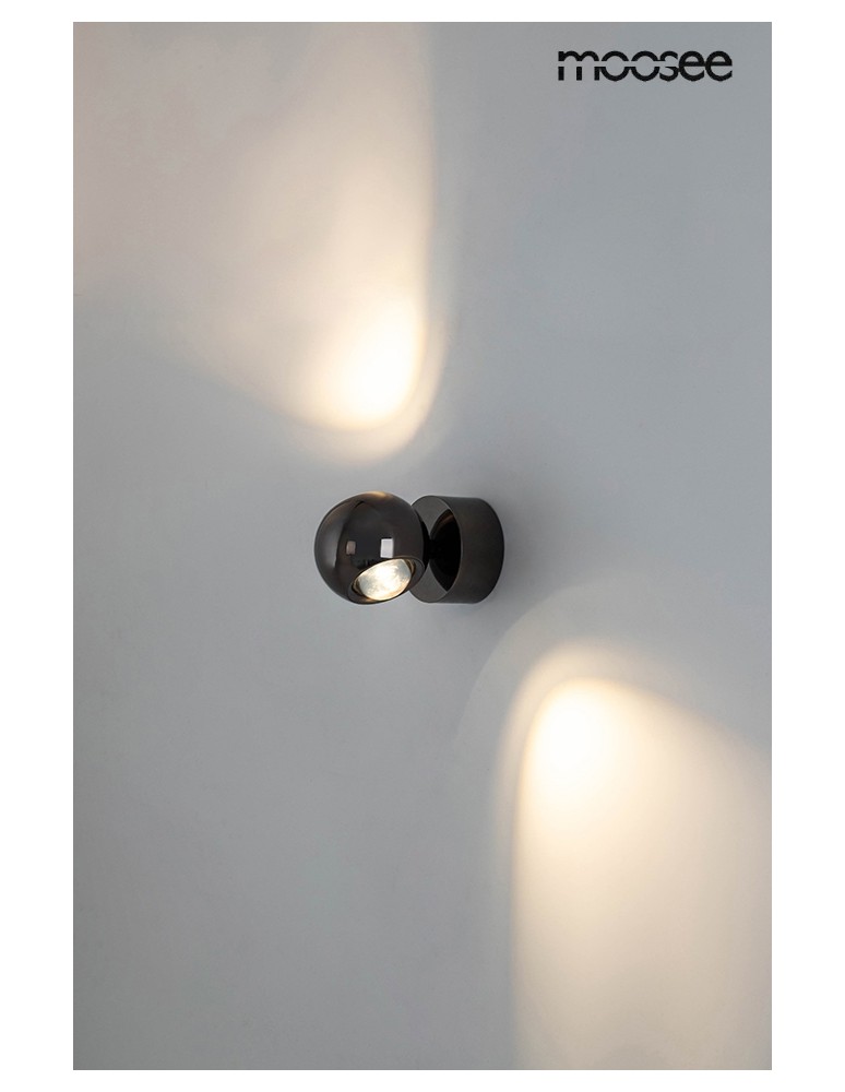 MOOSEE lampa ścienna EOS czarny chrom (MSE1501100309) MOOSEE lampa ścienna EOS czarny chrom (MSE1501100309)