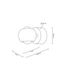 MOOSEE lampa ścienna EOS czarny chrom (MSE1501100309) MOOSEE lampa ścienna EOS czarny chrom (MSE1501100309)