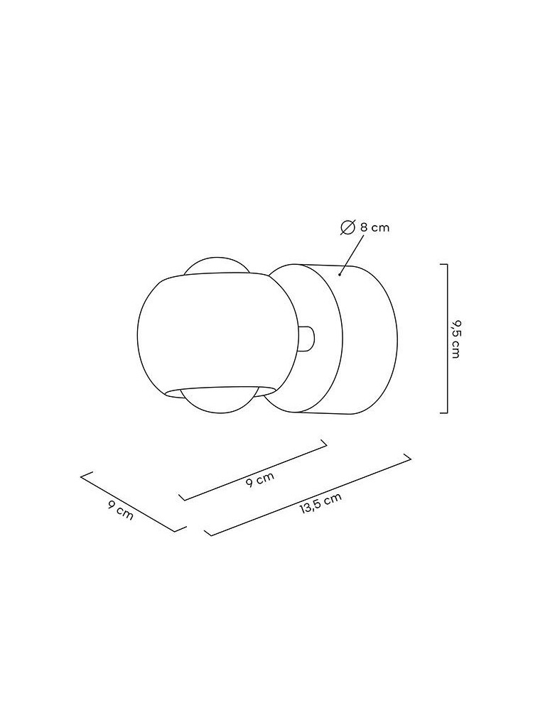 MOOSEE lampa ścienna EOS czarny chrom (MSE1501100309) MOOSEE lampa ścienna EOS czarny chrom (MSE1501100309)