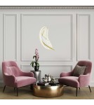 Kinkiety designerskie - MOOSEE lampa ścienna PIÓRKO  biała / złota (MSE010100388) - product 1