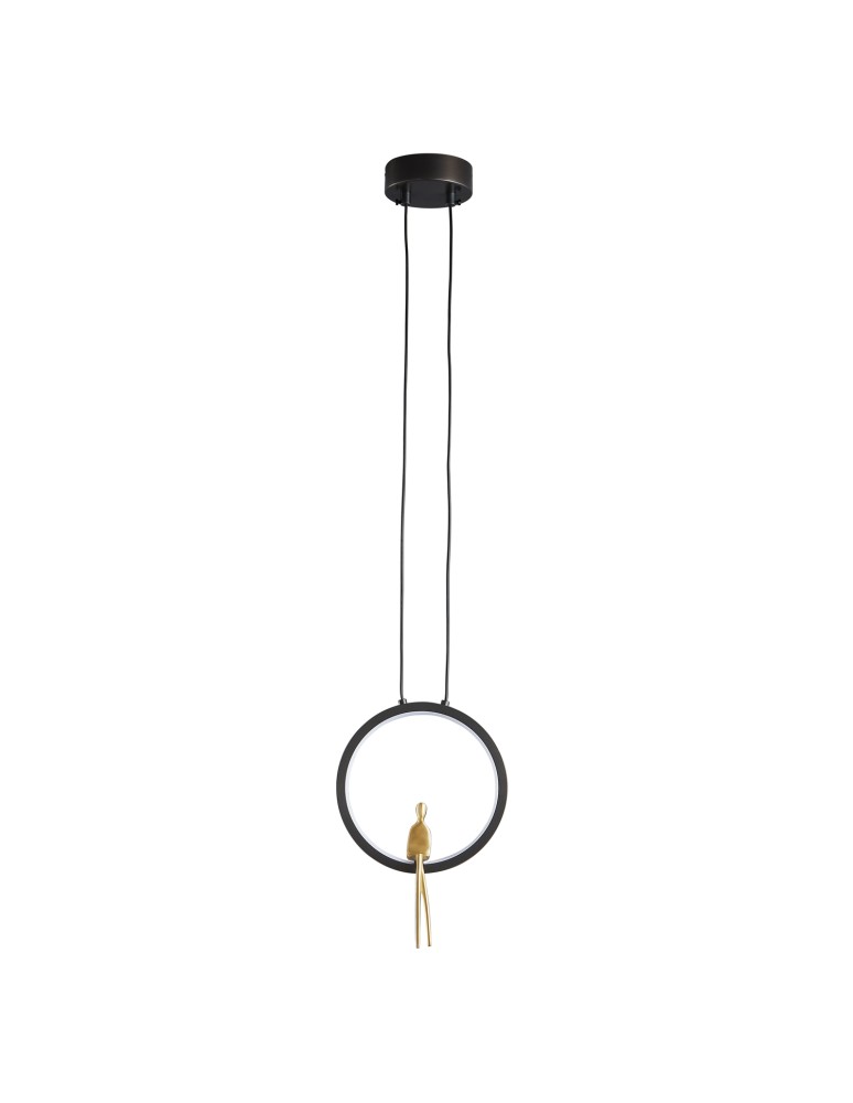  Step Into Design Lampa wisząca AMICI led czarno złota 27 cm ST-D7774 black