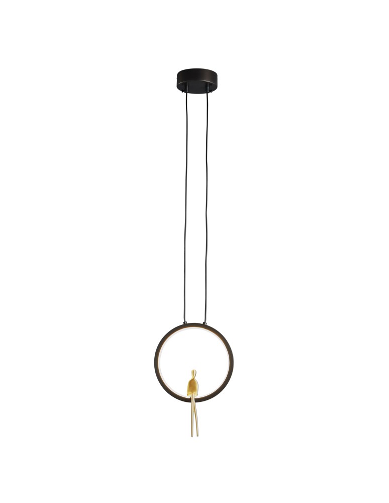 Step Into Design Lampa wisząca AMICI led czarno złota 27 cm ST-D7774 black